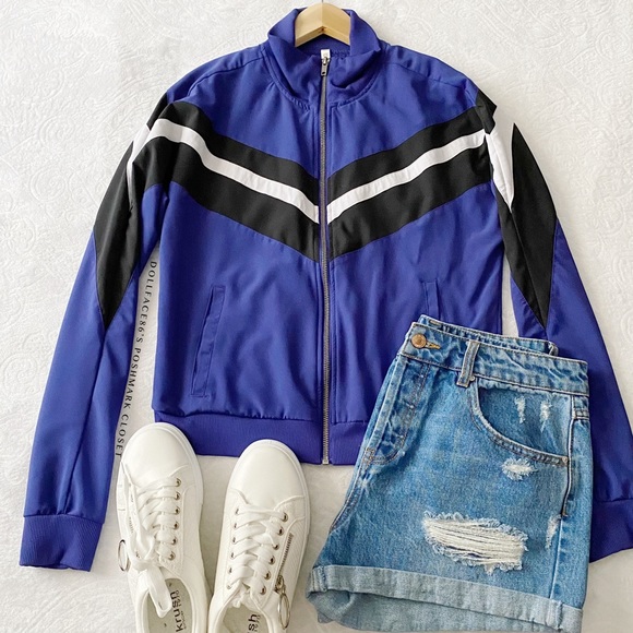 Fabletics Vintage Style Track Jacket - Picture 1 of 9